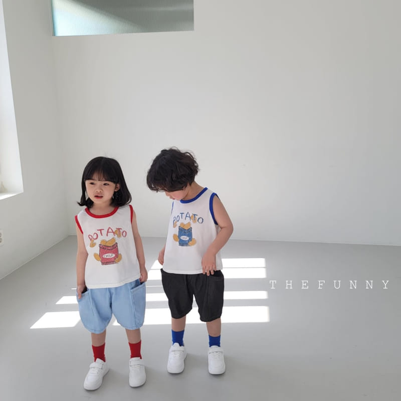 The Funny - Korean Children Fashion - #minifashionista - Potato Sleeveless Tee - 4