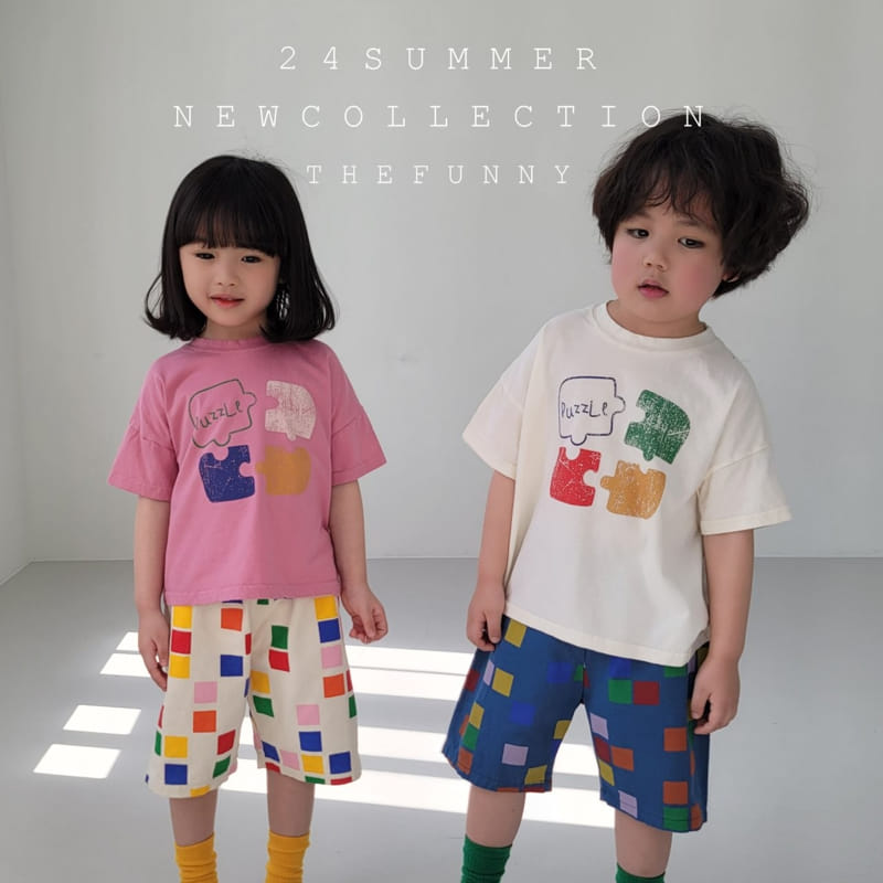 The Funny - Korean Children Fashion - #stylishchildhood - Puzzle Tee