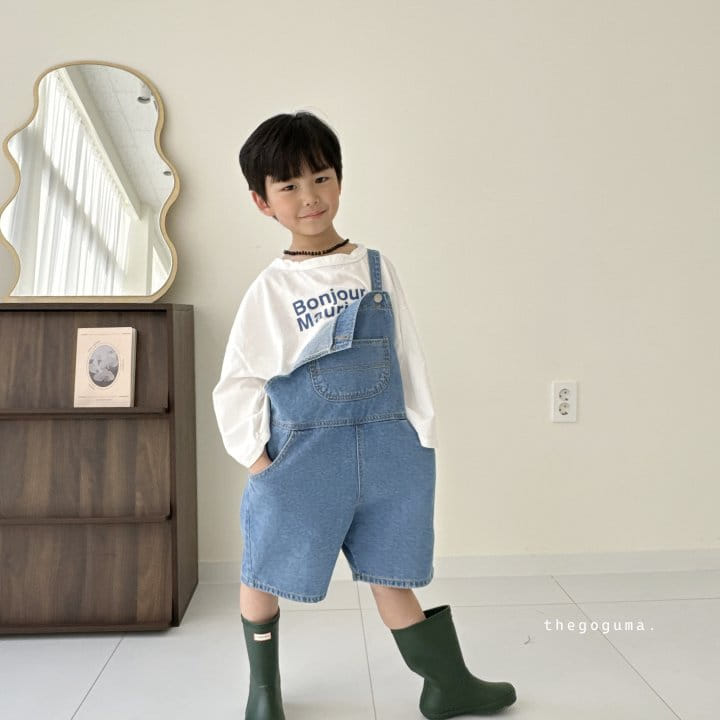 Thegoguma - Korean Children Fashion - #Kfashion4kids - Dungarees Denim Pants - 8