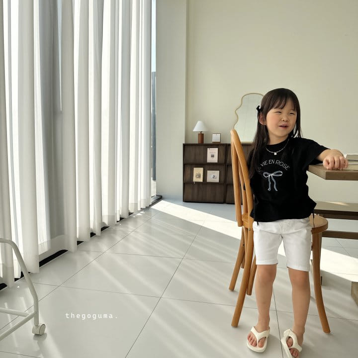 Thegoguma - Korean Children Fashion - #kidzfashiontrend - Rose Ribbon Tee  - 4