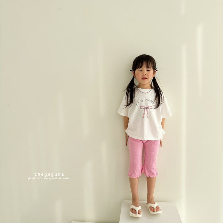 Thegoguma - Korean Children Fashion - #childofig - Rose Ribbon Tee  - 9