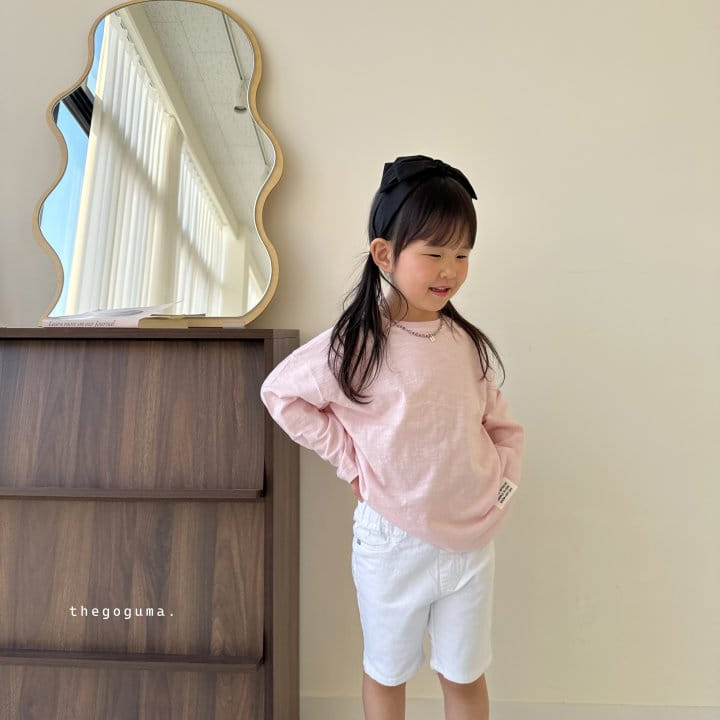 Thegoguma - Korean Children Fashion - #prettylittlegirls - Achoping Slub Tee - 2