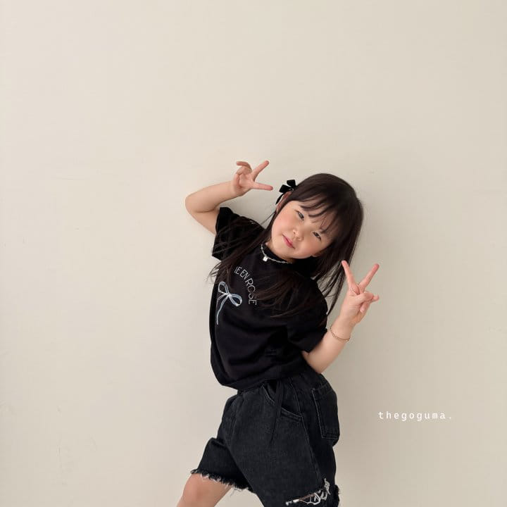 Thegoguma - Korean Children Fashion - #stylishchildhood - Vintage Half Denim Pants - 10