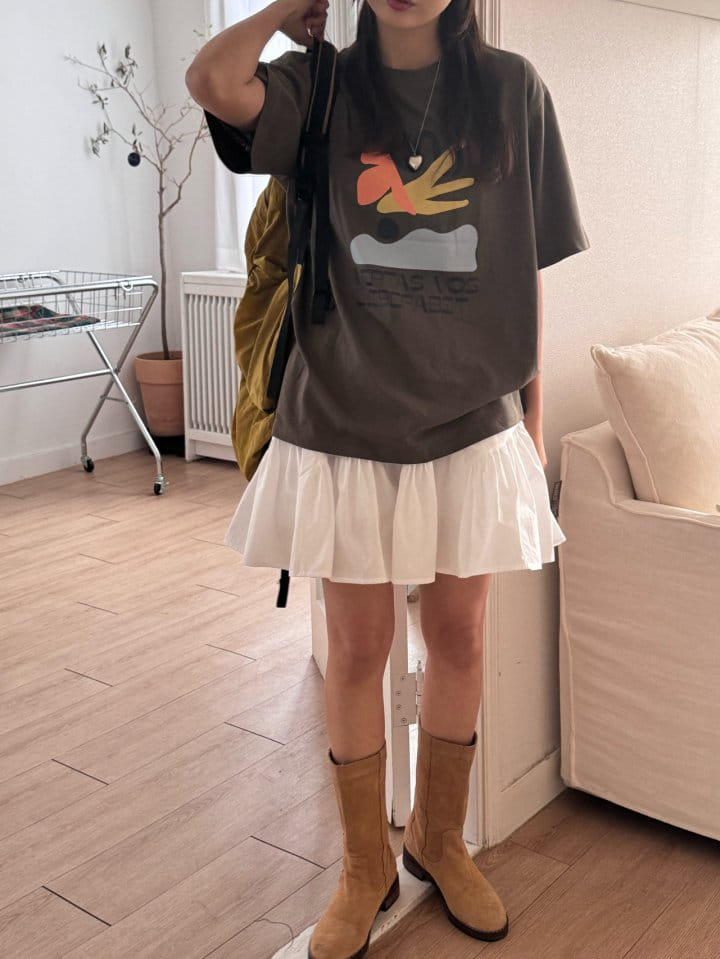 There's - Korean Women Fashion - #momslook - Vertas Tee - 3