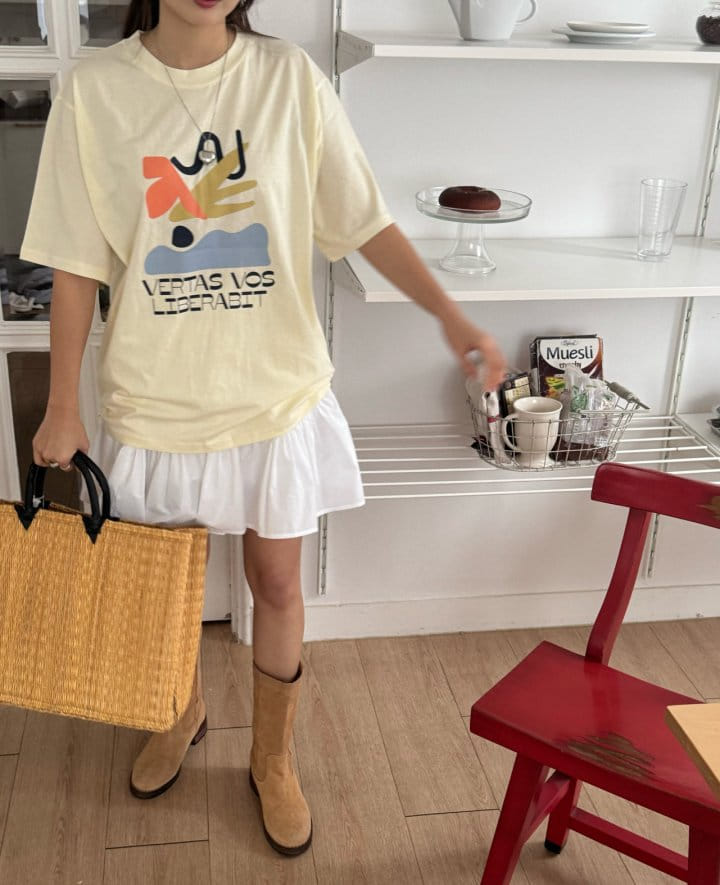 There's - Korean Women Fashion - #momslook - Vertas Tee - 9