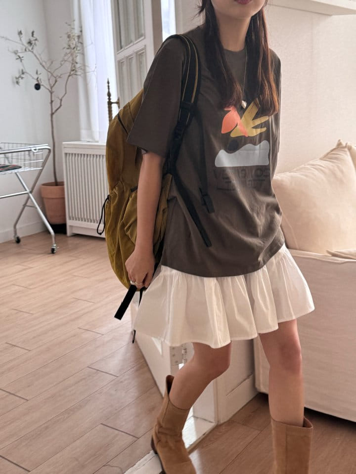 There's - Korean Women Fashion - #momslook - Vertas Tee - 4