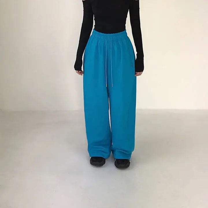 Twomoon - Korean Women Fashion - #momslook - Loose Line Pants - 3