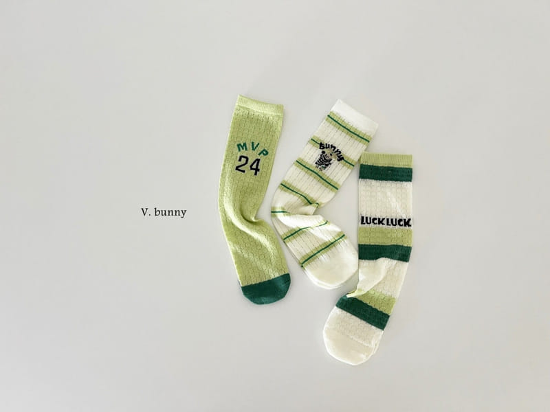 V Bunny - Korean Children Fashion - #Kfashion4kids - MVP Socks Set - 9