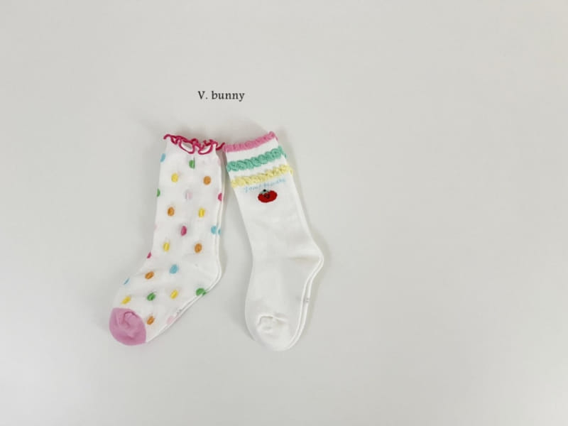 V Bunny - Korean Children Fashion - #childofig - Soda Socks Set - 11