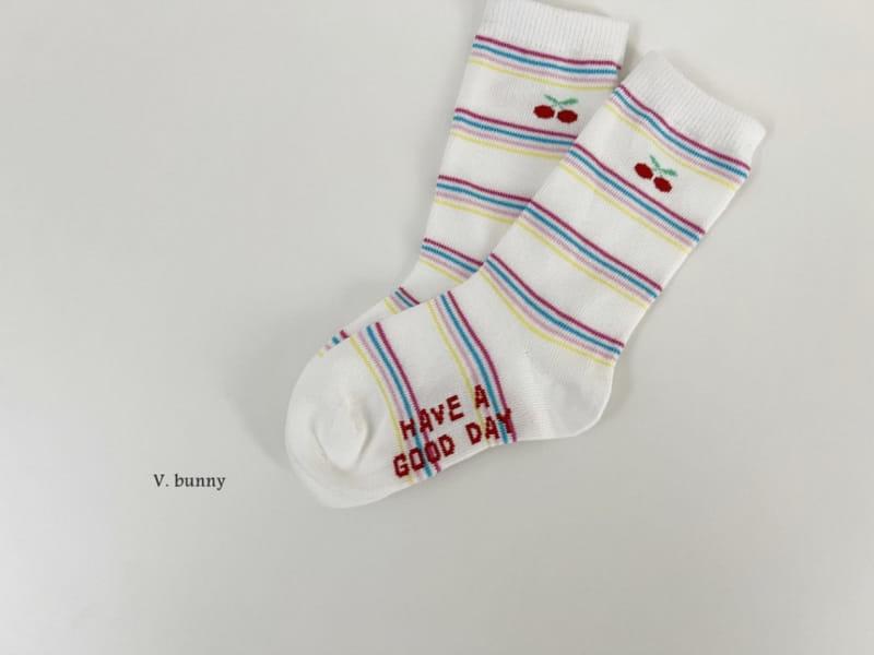 V Bunny - Korean Children Fashion - #childofig - Good Day Socks Set - 9