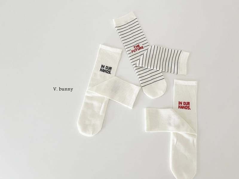 V Bunny - Korean Children Fashion - #childofig - Hands Socks Set - 11