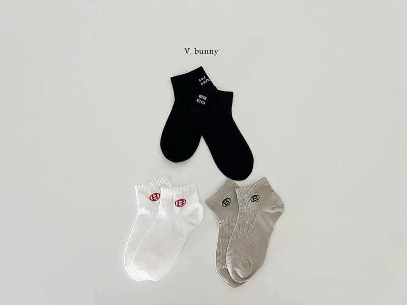 V Bunny - Korean Children Fashion - #childofig - Bibi Socks Set - 10