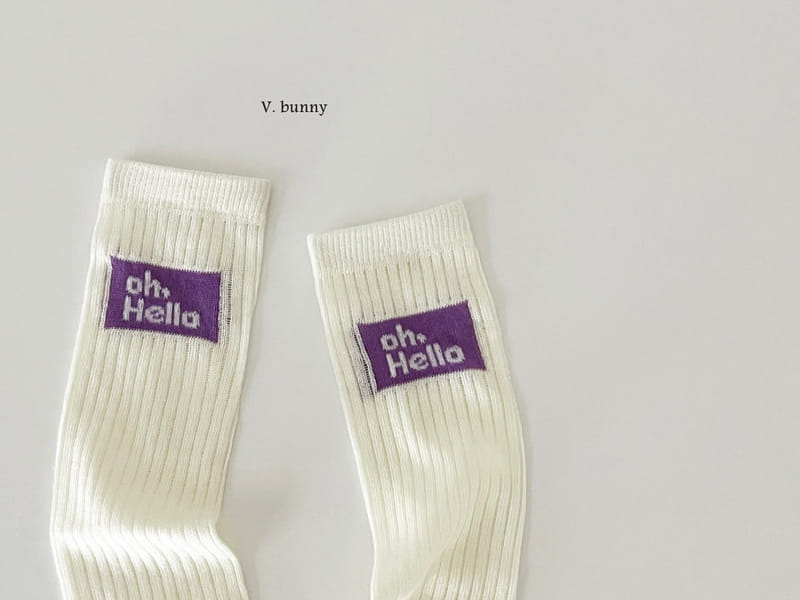 V Bunny - Korean Children Fashion - #designkidswear - Oh Hello Socks Set - 6