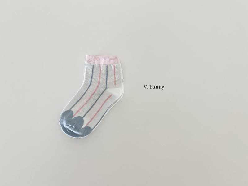 V Bunny - Korean Children Fashion - #designkidswear - Ok Ribbon Socks Set - 5