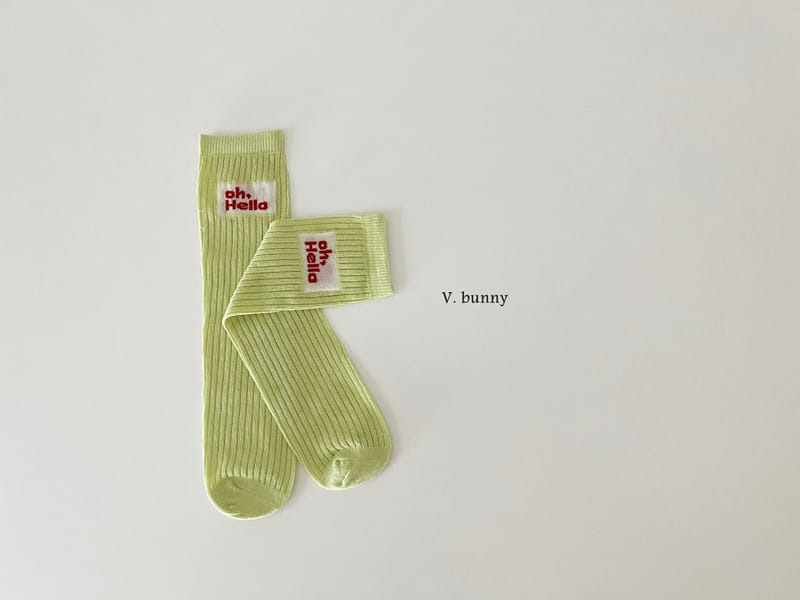 V Bunny - Korean Children Fashion - #discoveringself - Oh Hello Socks Set - 7