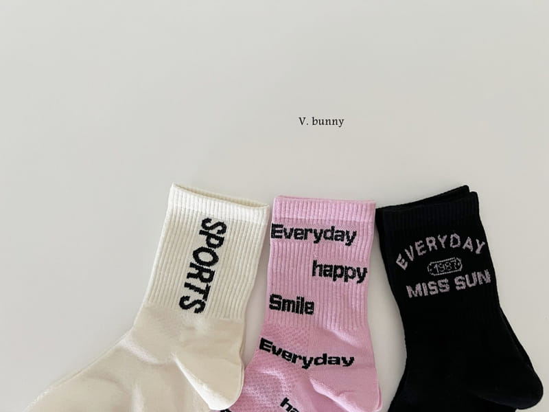 V Bunny - Korean Children Fashion - #discoveringself - Every Day Socks Set - 2