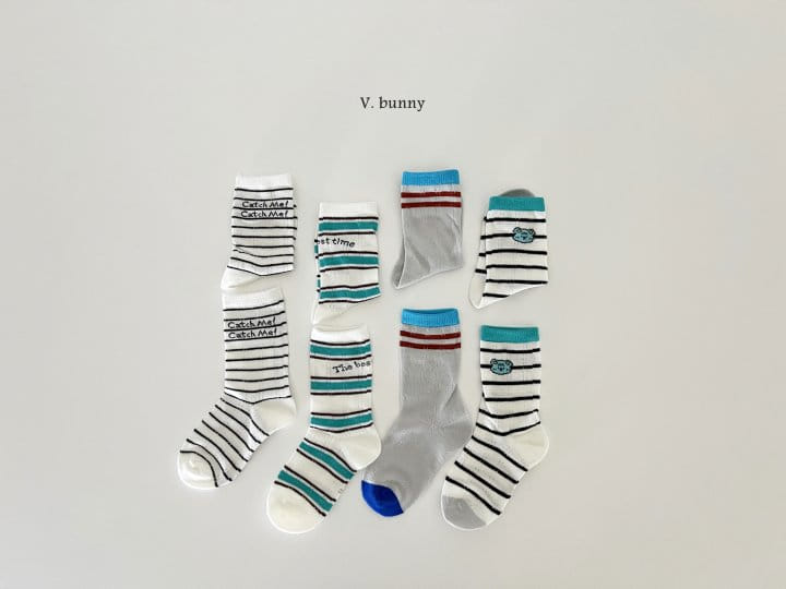 V Bunny - Korean Children Fashion - #discoveringself - Catch Socks Set - 11