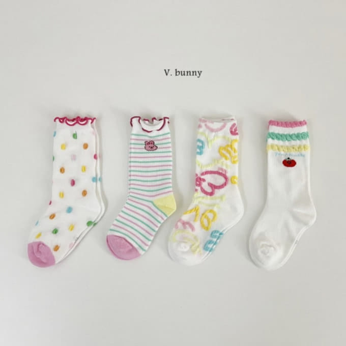 V Bunny - Korean Children Fashion - #fashionkids - Soda Socks Set