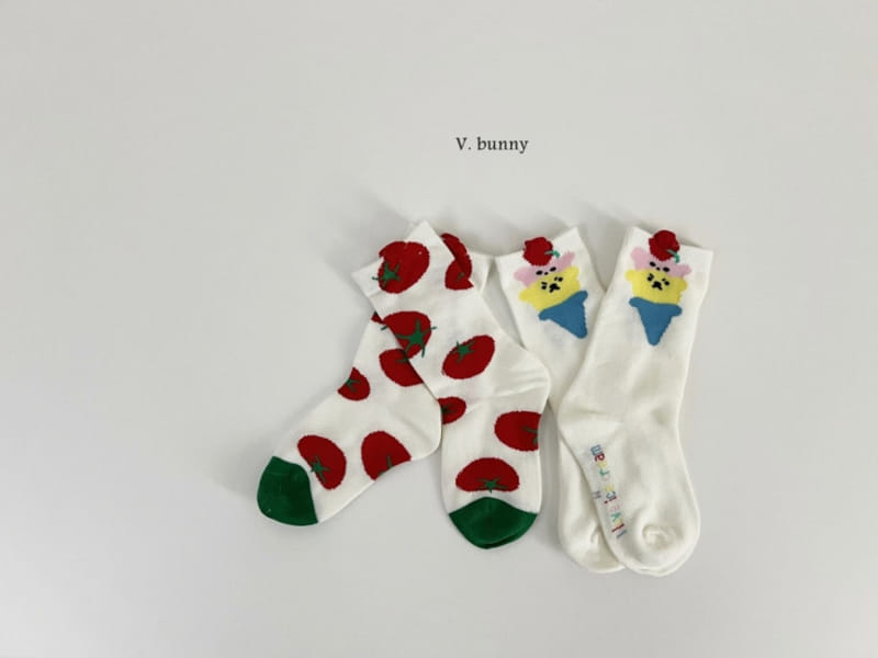 V Bunny - Korean Children Fashion - #fashionkids - Icecon Socks Set - 11