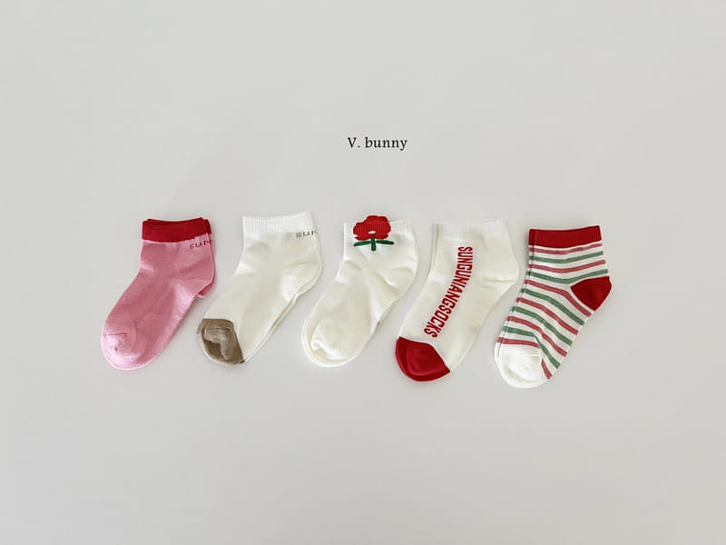 V Bunny - Korean Children Fashion - #kidsshorts - Sun Socks Set