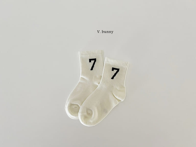 V Bunny - Korean Children Fashion - #Kfashion4kids - Seven Socks Set - 4