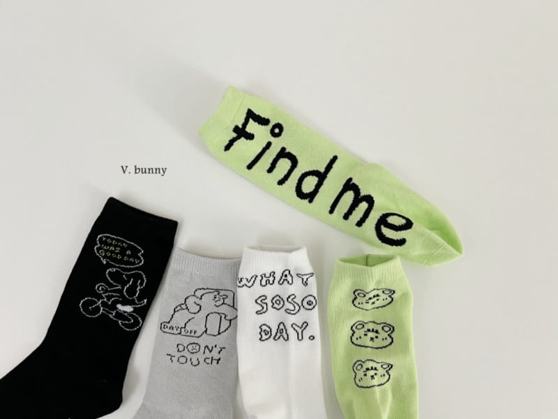 V Bunny - Korean Children Fashion - #magicofchildhood - Find Socks Set - 9