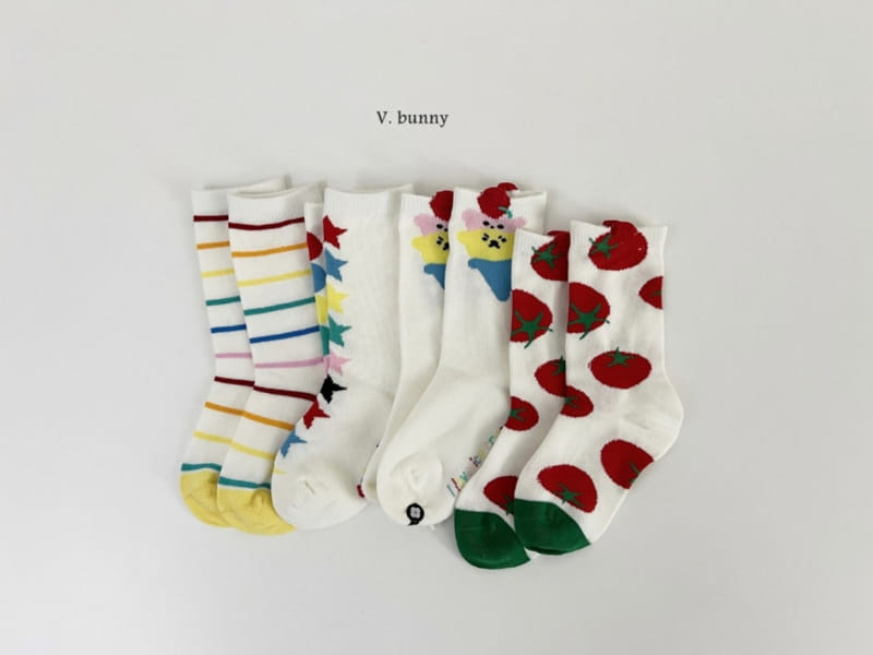 V Bunny - Korean Children Fashion - #magicofchildhood - Icecon Socks Set - 3