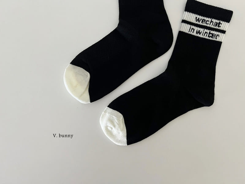 V Bunny - Korean Children Fashion - #magicofchildhood - Pi Check Socks Set - 6