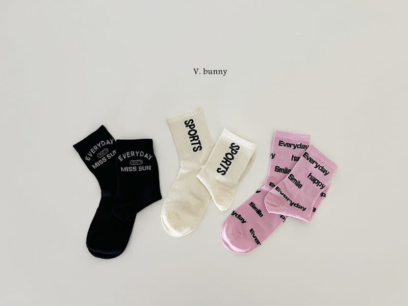 V Bunny - Korean Children Fashion - #magicofchildhood - Every Day Socks Set - 9