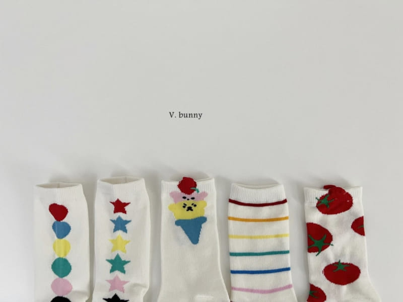 V Bunny - Korean Children Fashion - #magicofchildhood - Icecon Socks Set - 4