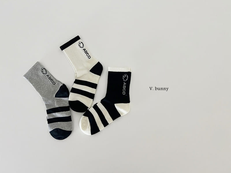 V Bunny - Korean Children Fashion - #minifashionista - Ace Socks Set - 11