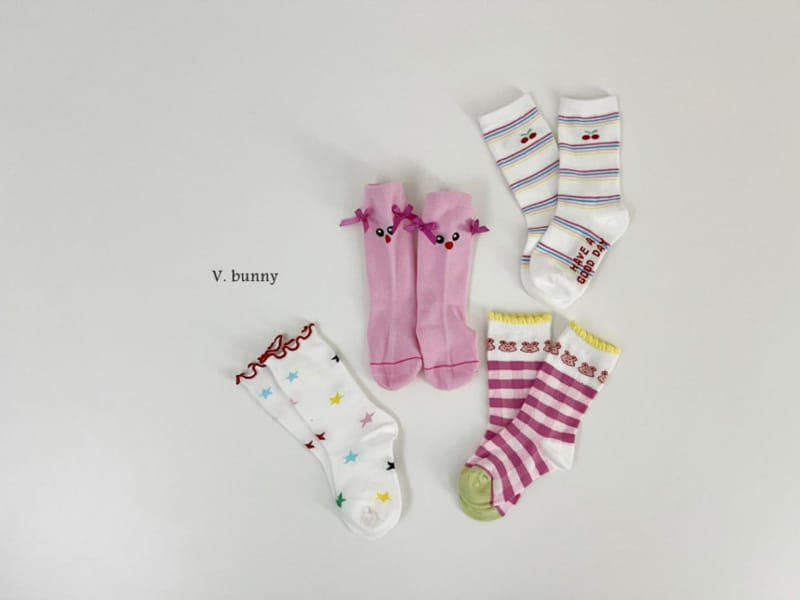 V Bunny - Korean Children Fashion - #prettylittlegirls - Good Day Socks Set - 8