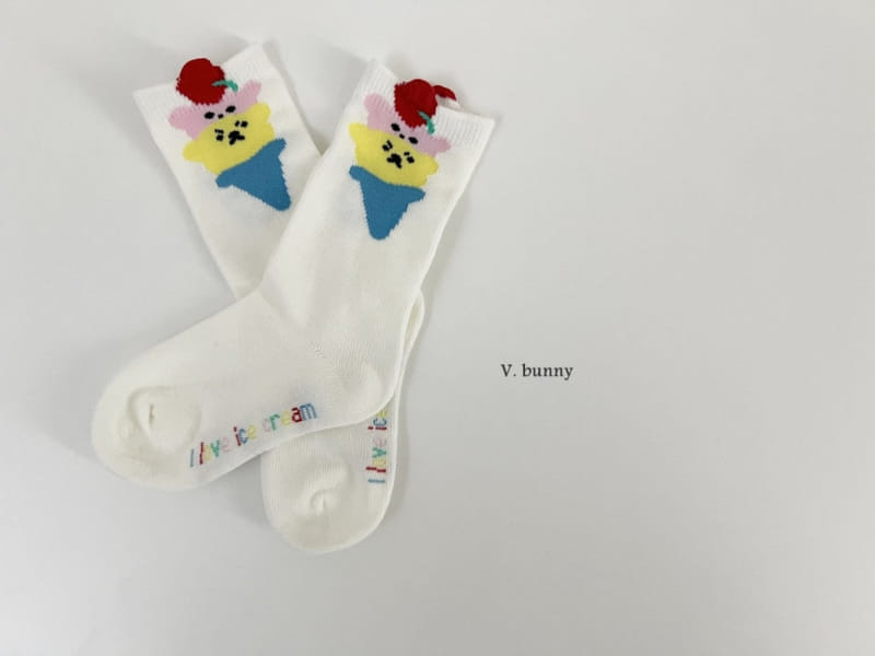 V Bunny - Korean Children Fashion - #prettylittlegirls - Icecon Socks Set - 5