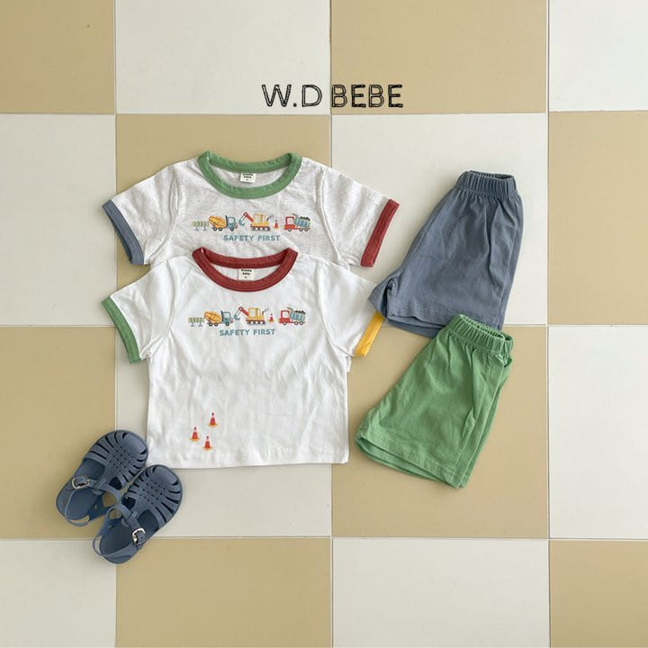 Woodie - Korean Baby Fashion - #babylifestyle - Crayon Top Bottom Set - 2