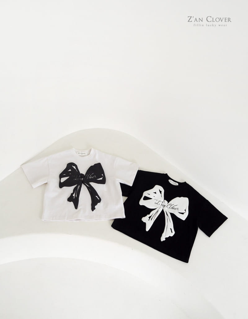 Zan Clover - Korean Children Fashion - #discoveringself - Volume Ribbon Tee