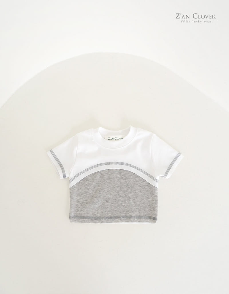 Zan Clover - Korean Children Fashion - #magicofchildhood - Curve Color Tee - 3