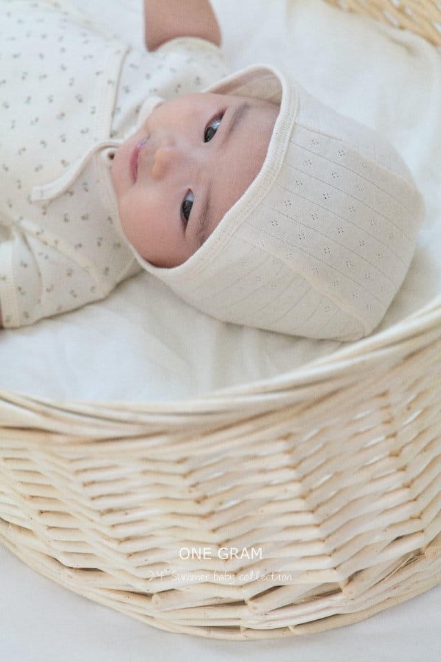 1 Gram - Korean Baby Fashion - #babyoninstagram - Helen Body Suit & Small Flower Bonnet  - 9