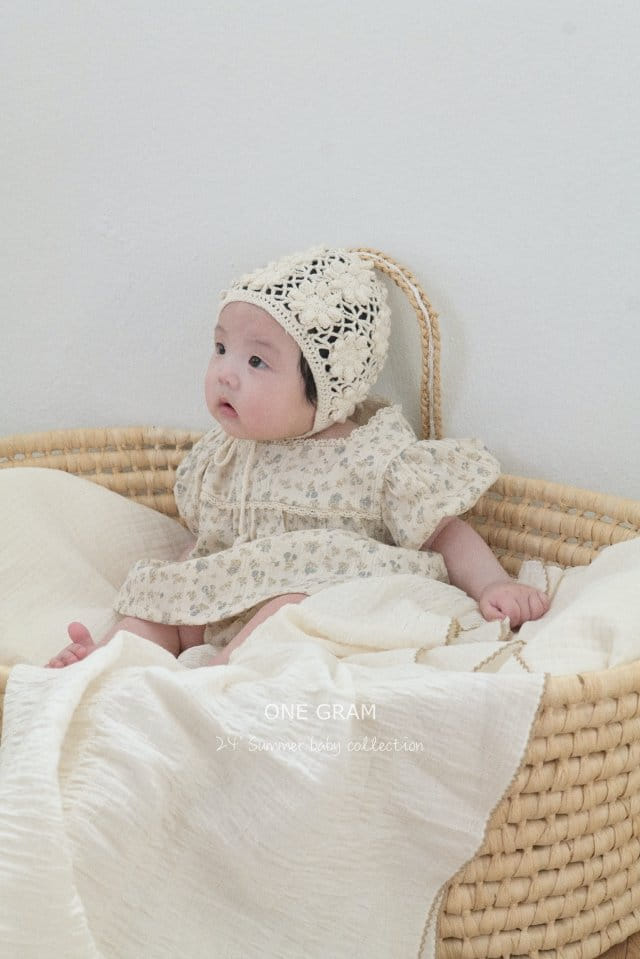 1 Gram - Korean Baby Fashion - #babyoninstagram - Square Frill Blouse  - 3