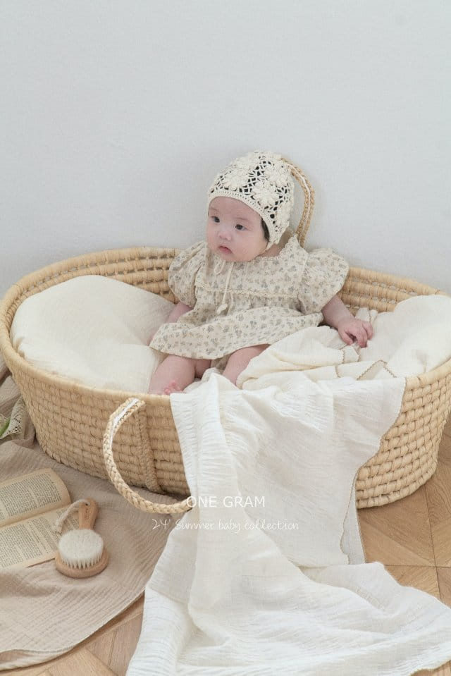 1 Gram - Korean Baby Fashion - #babyoninstagram - Square Frill Blouse  - 4