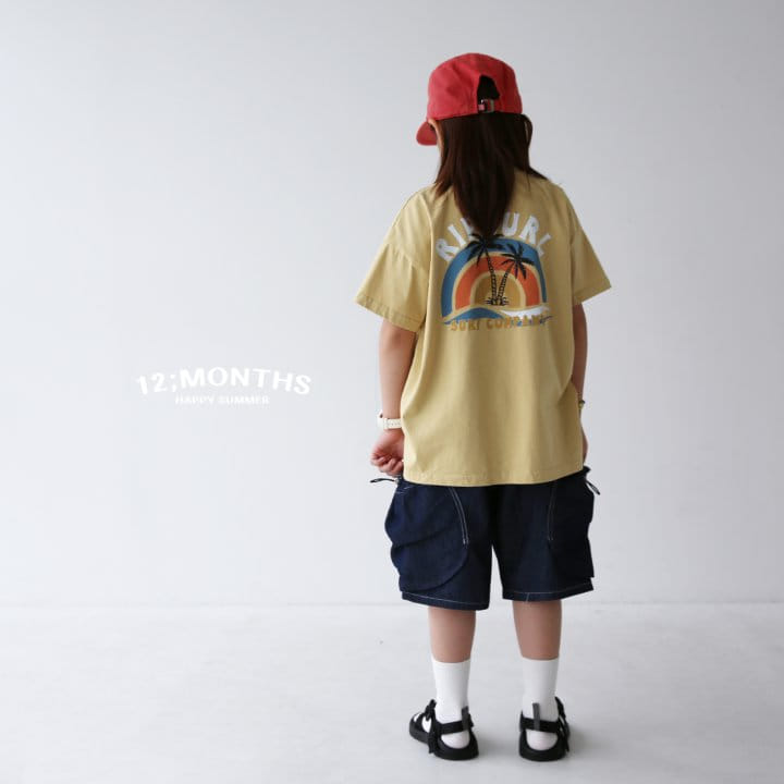 12 Month - Korean Children Fashion - #childrensboutique - Plam Tree Tee With MOM