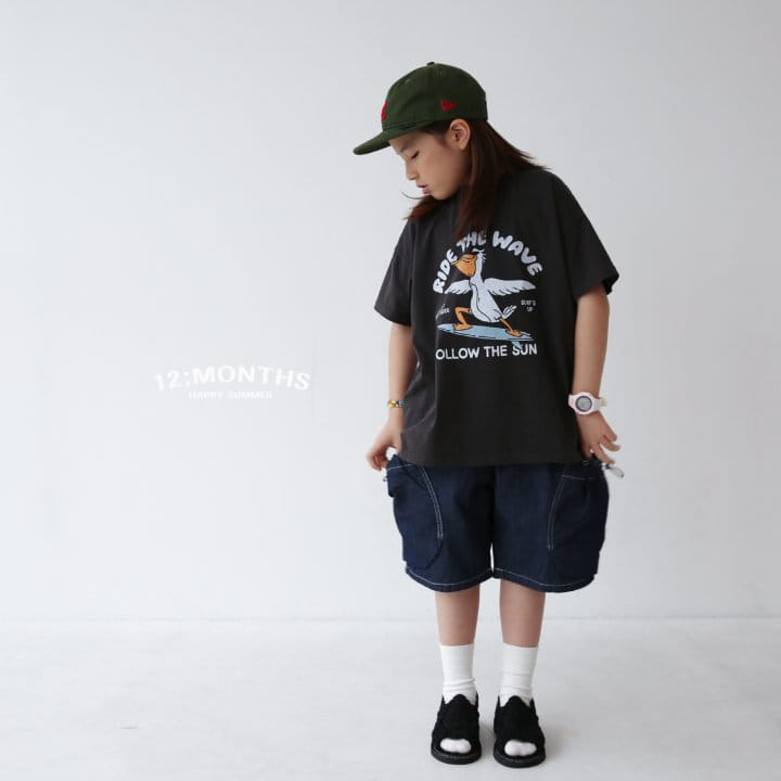 12 Month - Korean Children Fashion - #discoveringself - Pelican Tee With MOM