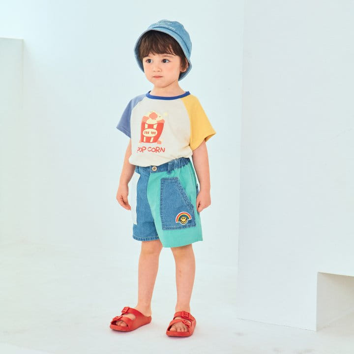 1St Blue - Korean Children Fashion - #kidzfashiontrend - Balpo Popcorn Tee - 4