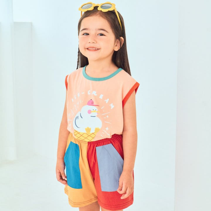 1St Blue - Korean Children Fashion - #Kfashion4kids - Ice Cone Tee - 2