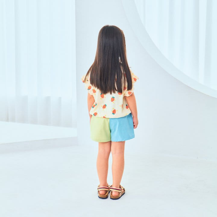 1St Blue - Korean Children Fashion - #Kfashion4kids - Heart Pocket Shorts - 6