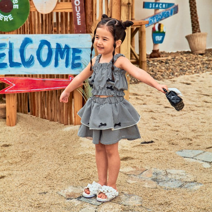 1St Blue - Korean Children Fashion - #Kfashion4kids - Lace Skirt Pants - 5