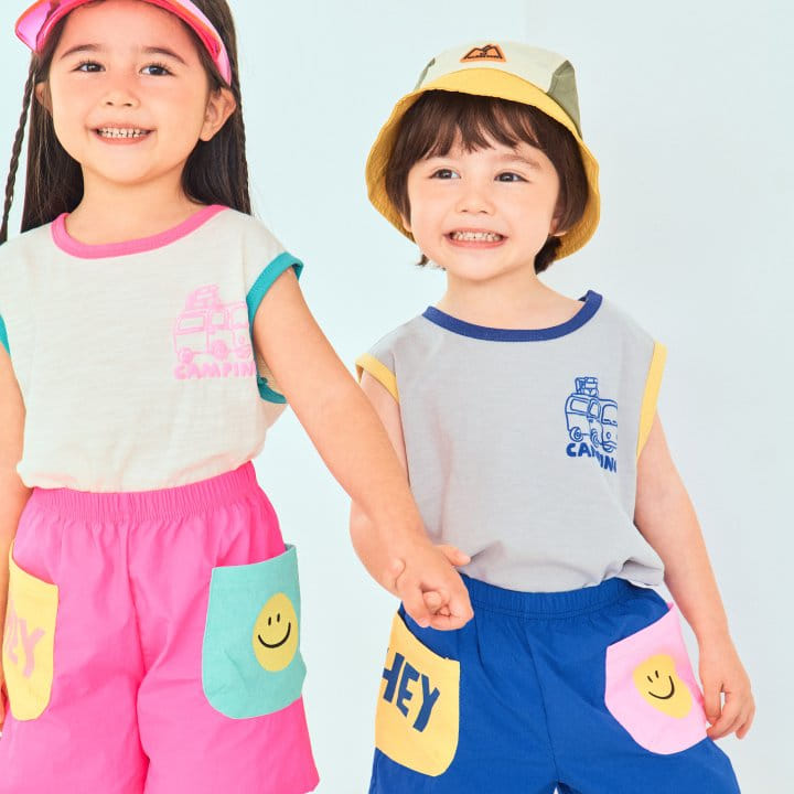 1St Blue - Korean Children Fashion - #kidzfashiontrend - Hey Smile Shorts - 4