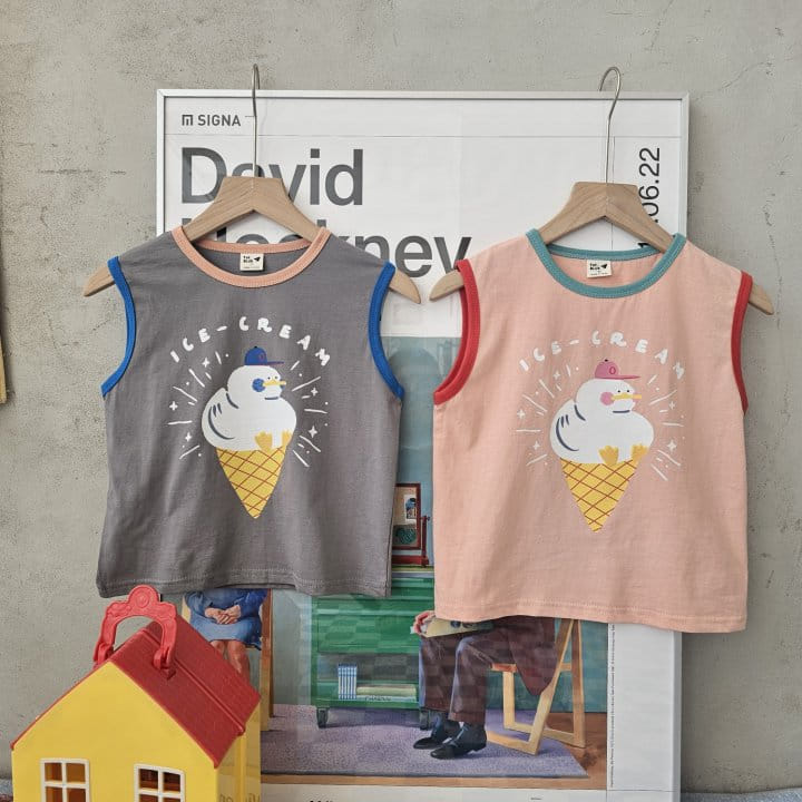 1St Blue - Korean Children Fashion - #childofig - Ice Cone Tee - 8