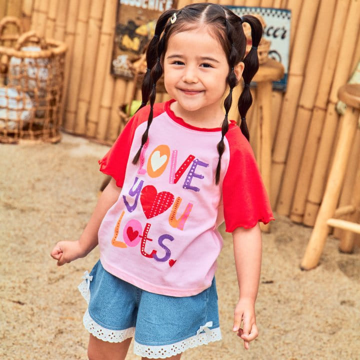 1St Blue - Korean Children Fashion - #childrensboutique - Love You Raglan Tee - 6