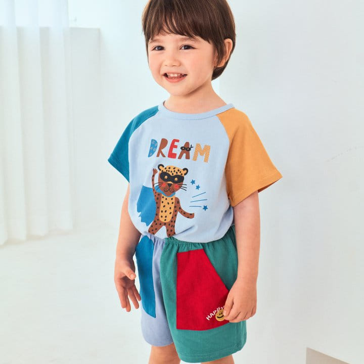 1St Blue - Korean Children Fashion - #designkidswear - Dream Animal Tee - 8