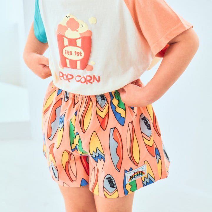 1St Blue - Korean Children Fashion - #designkidswear - Surfing Paint Shorts